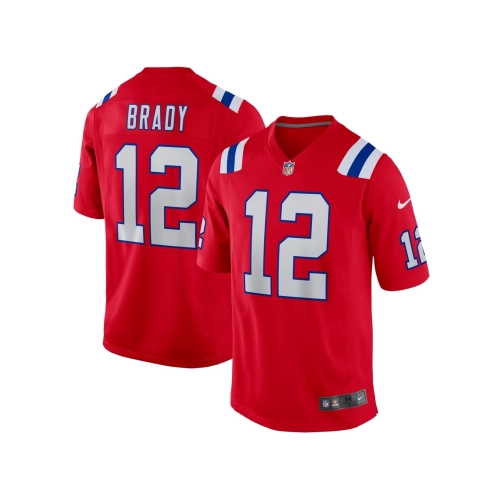 Mens New England Patriots Tom Brady Red Retired Game Jersey