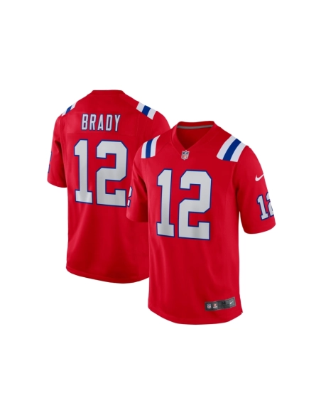 Mens New England Patriots Tom Brady Red Retired Game Jersey