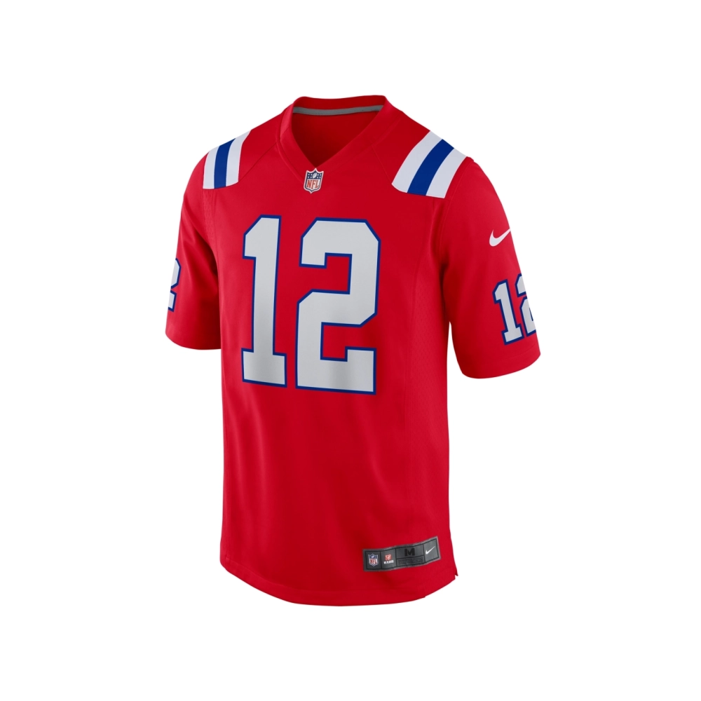 Mens New England Patriots Tom Brady Red Retired Game Jersey