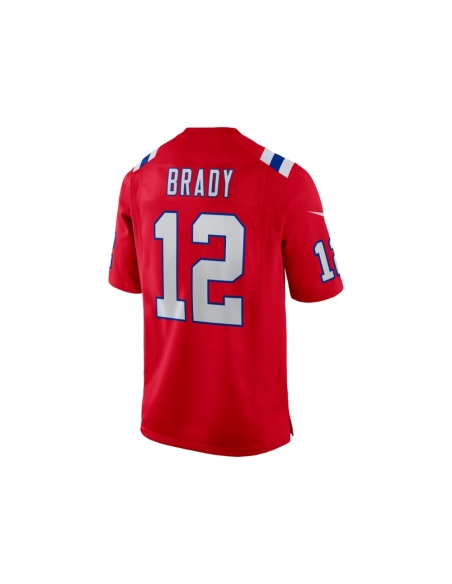 Mens New England Patriots Tom Brady Red Retired Game Jersey