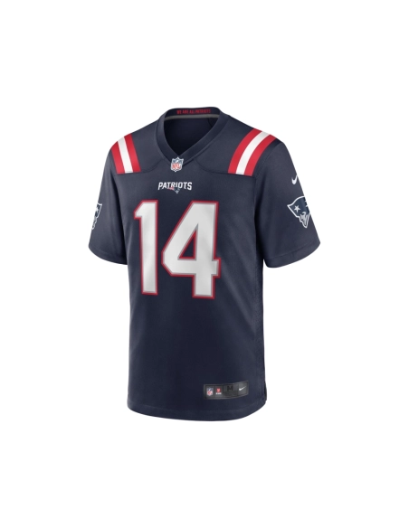 Mens New England Patriots Steve Grogan Navy Game Retired Player Jersey