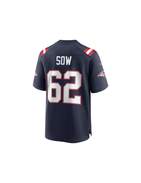 Mens New England Patriots Sidy Sow Navy Team Game Jersey