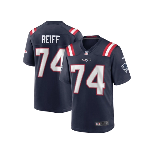 Mens New England Patriots Riley Reiff Navy Game Jersey
