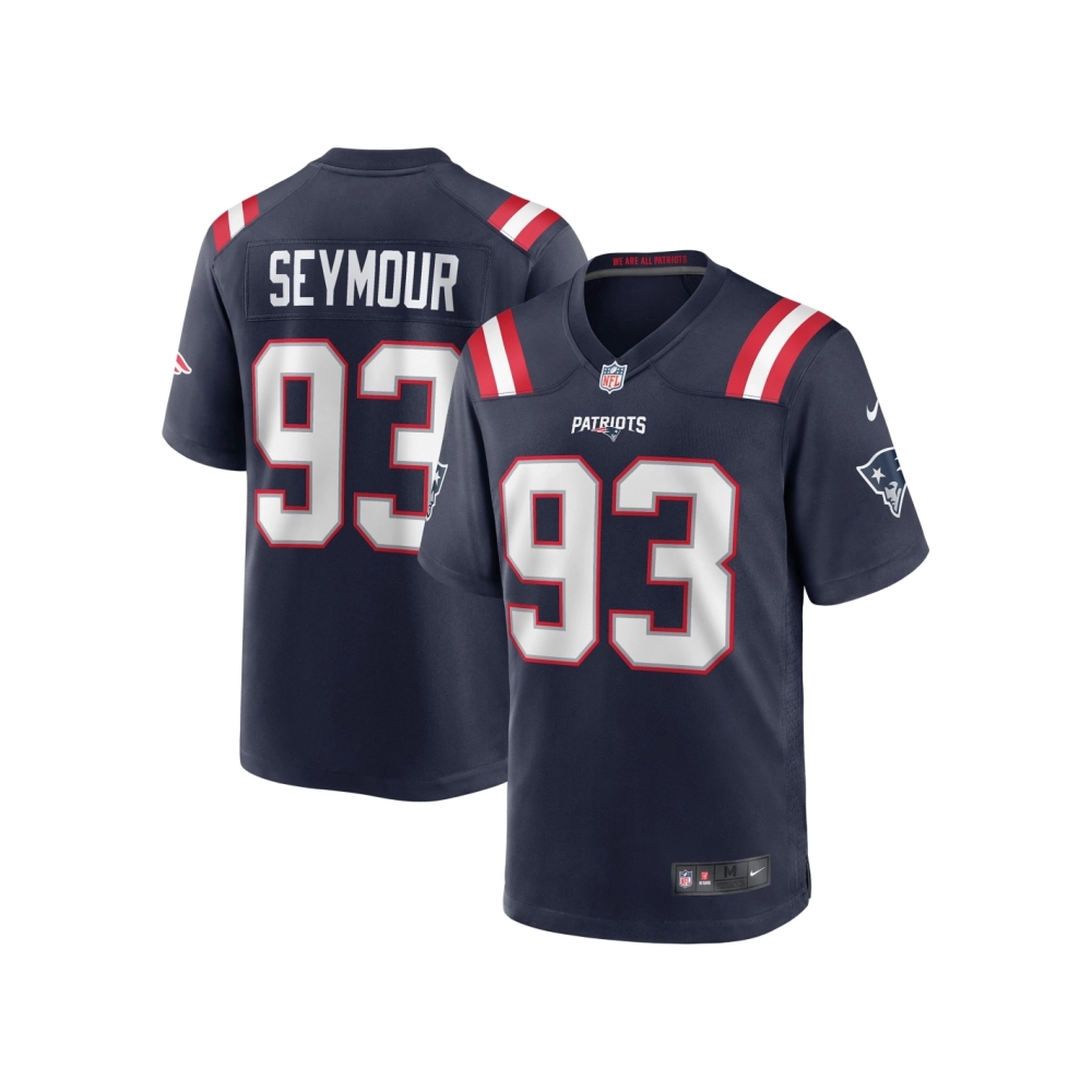 Mens New England Patriots Richard Seymour Navy Retired Player Game Jersey