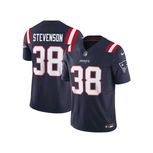 Mens New England Patriots Rhamondre Stevenson Navy Vapor F.U.S.E. Limited Jersey