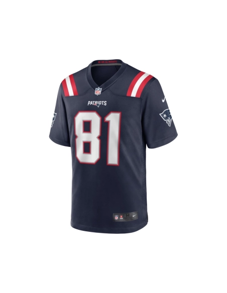 Mens New England Patriots Randy Moss Navy Game Retired Player Jersey