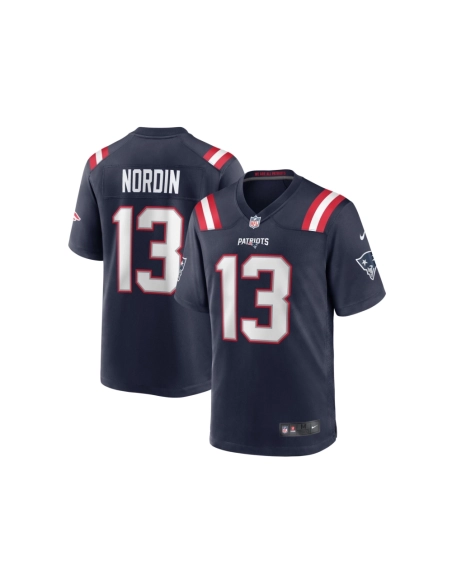 Mens New England Patriots Quinn Nordin Navy Game Player Jersey