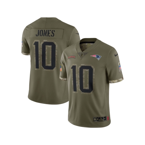 Mens New England Patriots Olive 2022 Salute To Service Limited Jersey