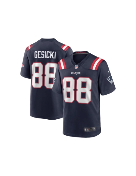 Mens New England Patriots Mike Gesicki Navy Game Jersey