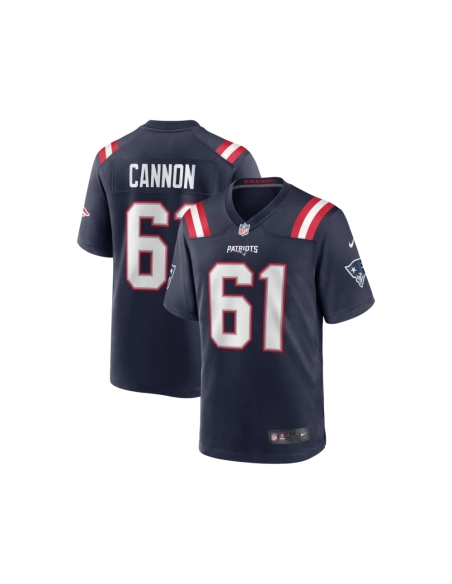 Mens New England Patriots Marcus Cannon Navy Game Jersey