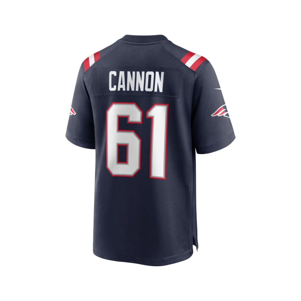 Mens New England Patriots Marcus Cannon Navy Game Jersey