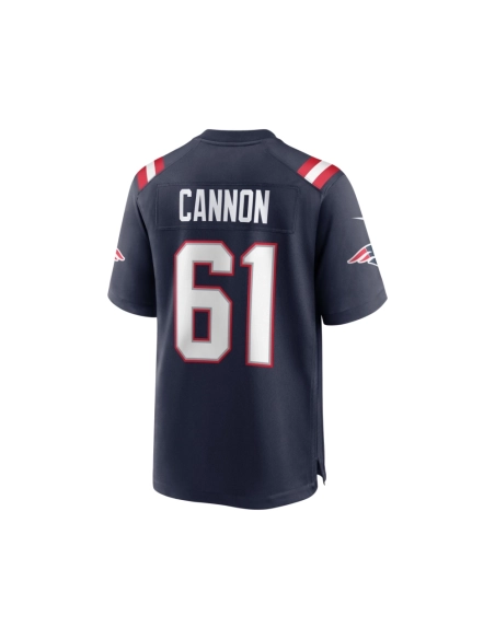 Mens New England Patriots Marcus Cannon Navy Game Jersey