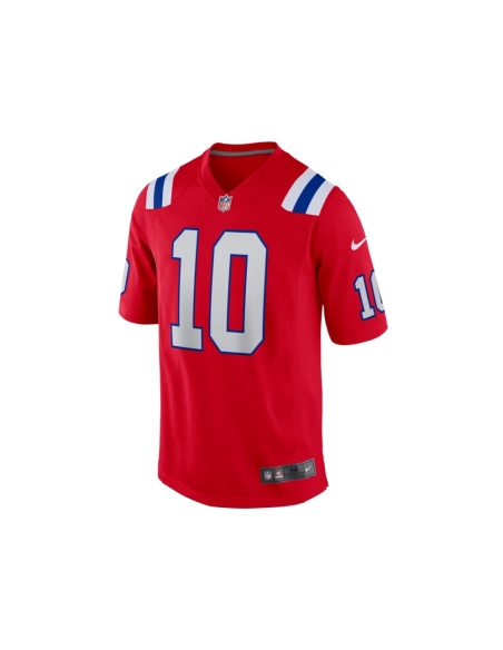 Mens New England Patriots Mac Jones Red Game Jersey