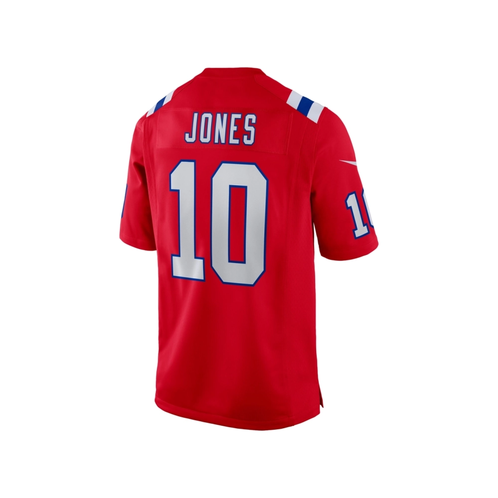 Mens New England Patriots Mac Jones Red Game Jersey