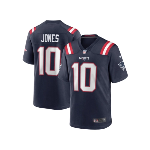 Mens New England Patriots Mac Jones Navy Player Game Jersey