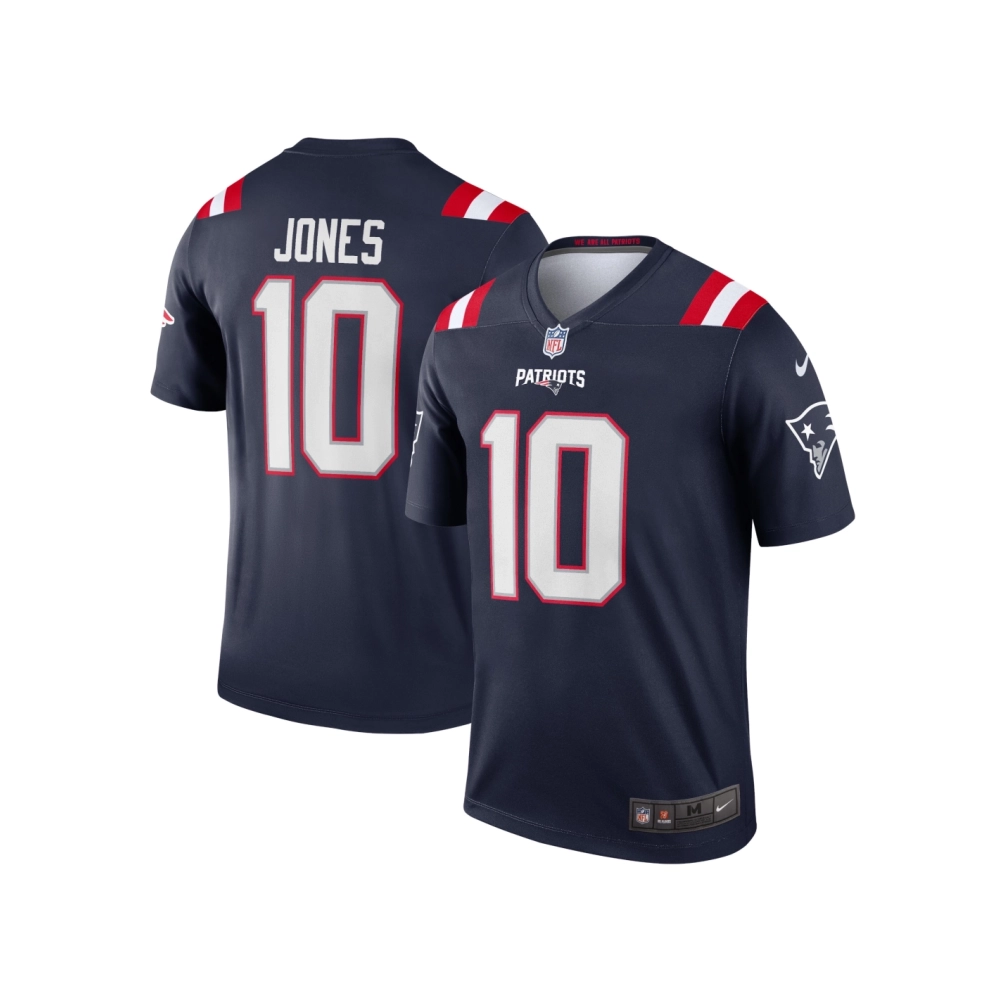 Mens New England Patriots Mac Jones Navy Legend Jersey