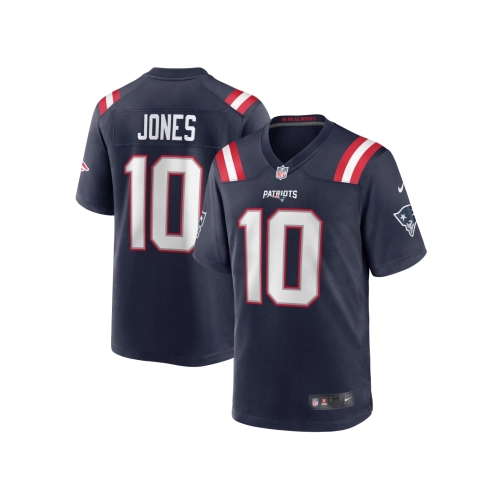 Mens New England Patriots Mac Jones Navy Game Jersey