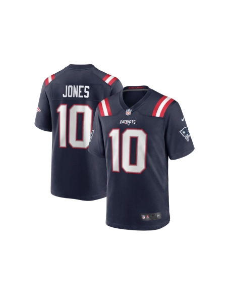 Mens New England Patriots Mac Jones Navy Game Jersey