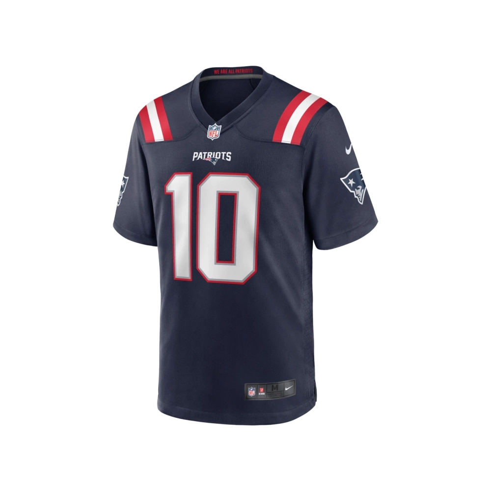 Mens New England Patriots Mac Jones Navy Game Jersey