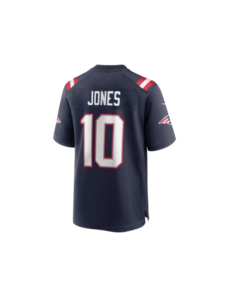 Mens New England Patriots Mac Jones Navy Game Jersey