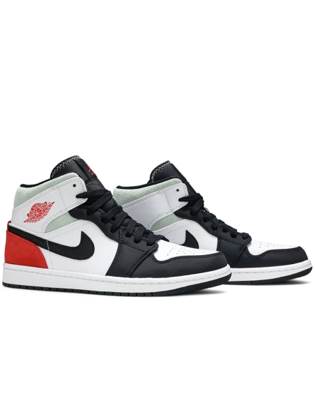 AIR JORDAN 1 MID SE RED BLACK TOE 852542 100,AIR JORDAN 1 MID,Air Jordan