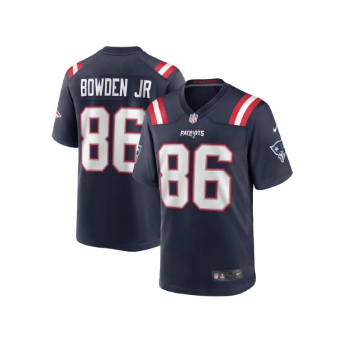 Mens New England Patriots Lynn Bowden Jr. Navy Home Game Player Jersey