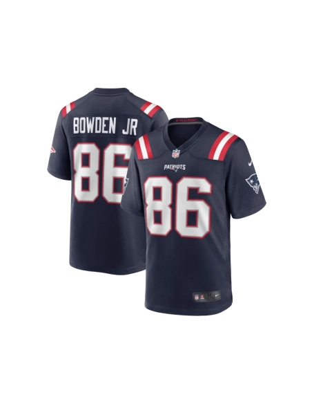 Mens New England Patriots Lynn Bowden Jr. Navy Home Game Player Jersey