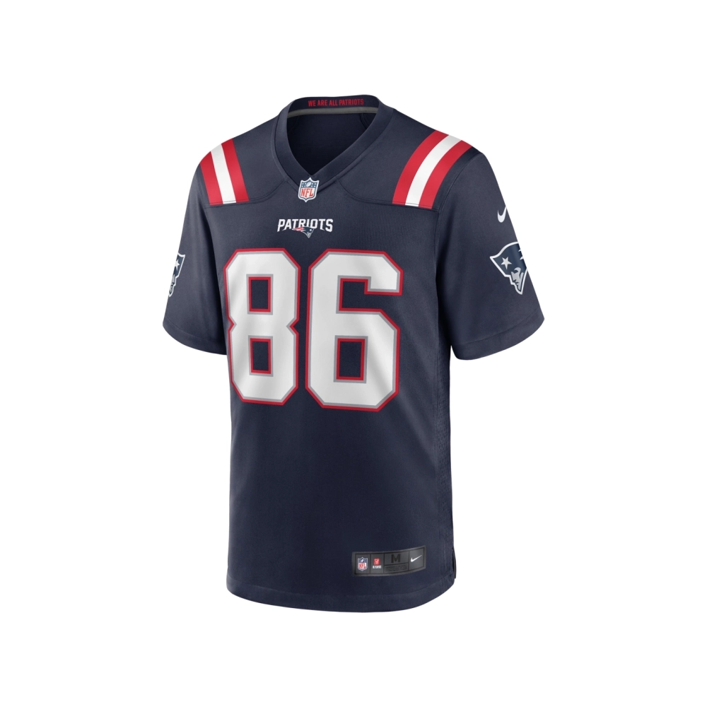 Mens New England Patriots Lynn Bowden Jr. Navy Home Game Player Jersey