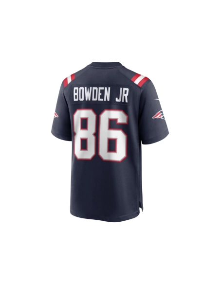 Mens New England Patriots Lynn Bowden Jr. Navy Home Game Player Jersey