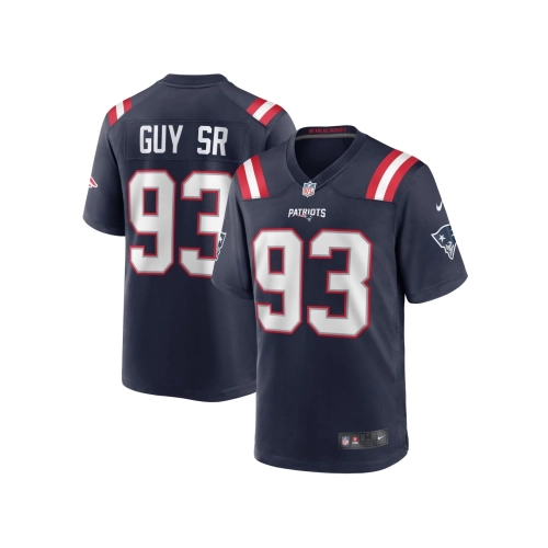Mens New England Patriots Lawrence Guy Navy Team Game Jersey