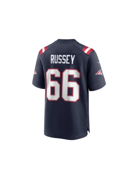 Mens New England Patriots Kody Russey Navy Game Player Jersey