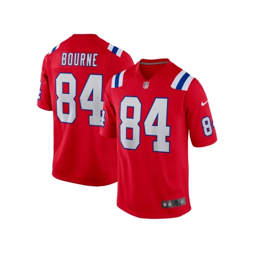 Mens New England Patriots Kendrick Bourne Red Game Jersey