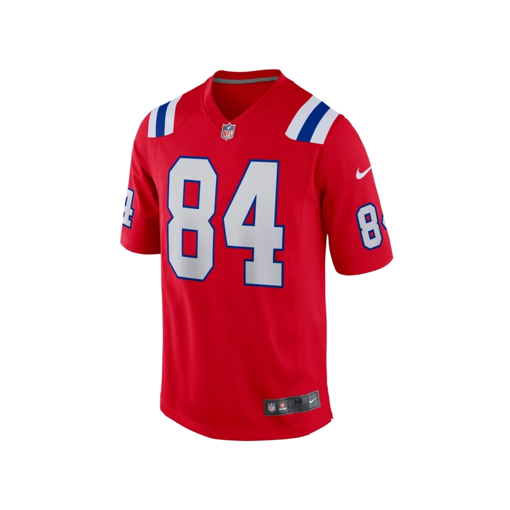 Mens New England Patriots Kendrick Bourne Red Game Jersey