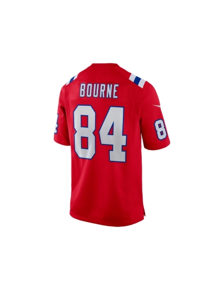 Mens New England Patriots Kendrick Bourne Red Game Jersey