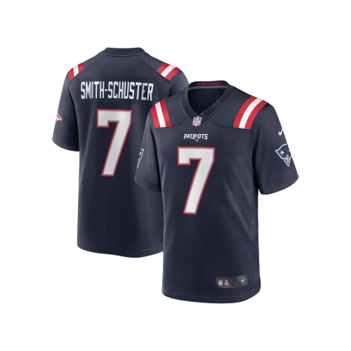 Mens New England Patriots JuJu Smith-Schuster Navy Game Player Jersey