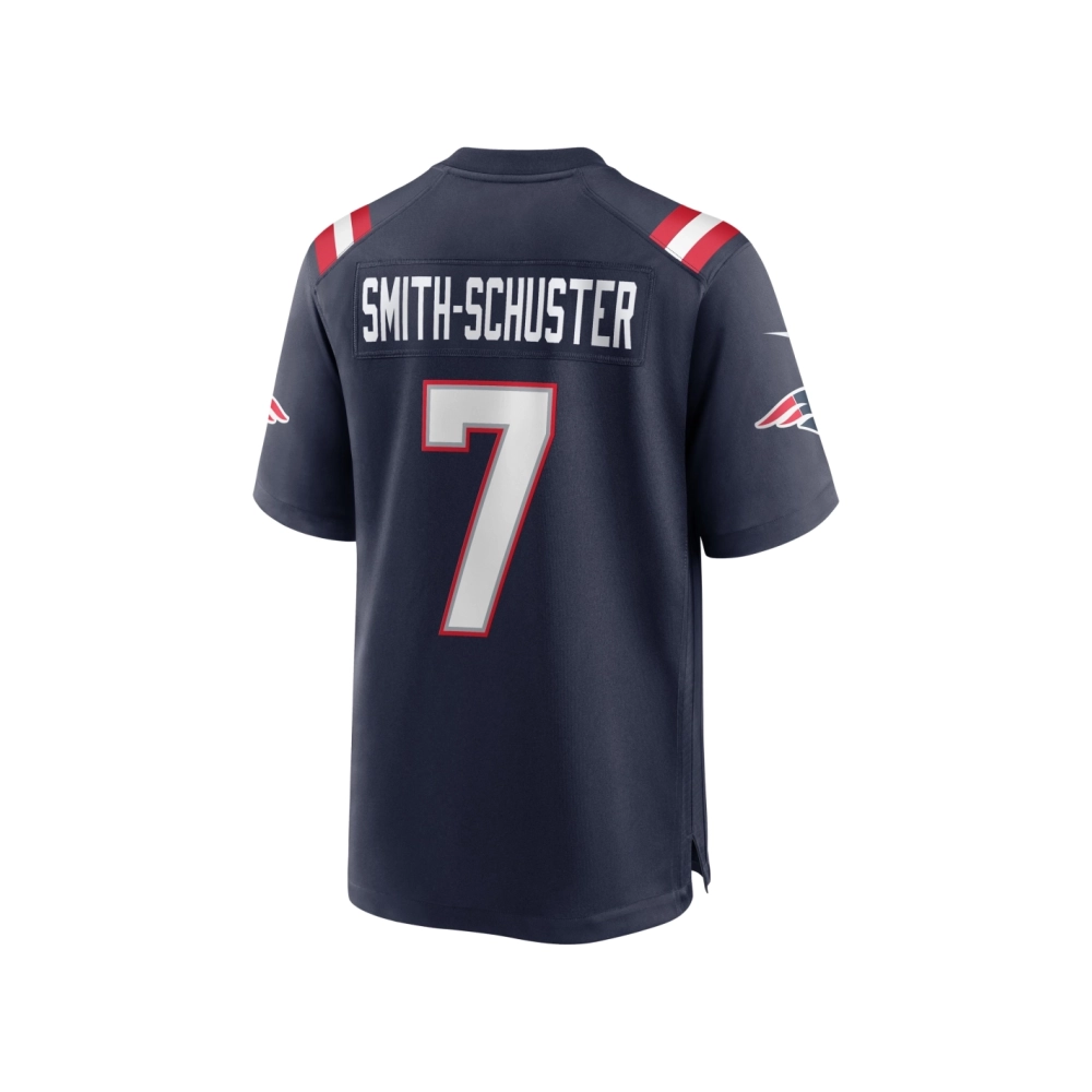 Mens New England Patriots JuJu Smith-Schuster Navy Game Player Jersey