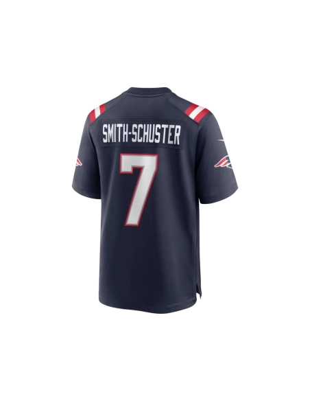 Mens New England Patriots JuJu Smith-Schuster Navy Game Player Jersey