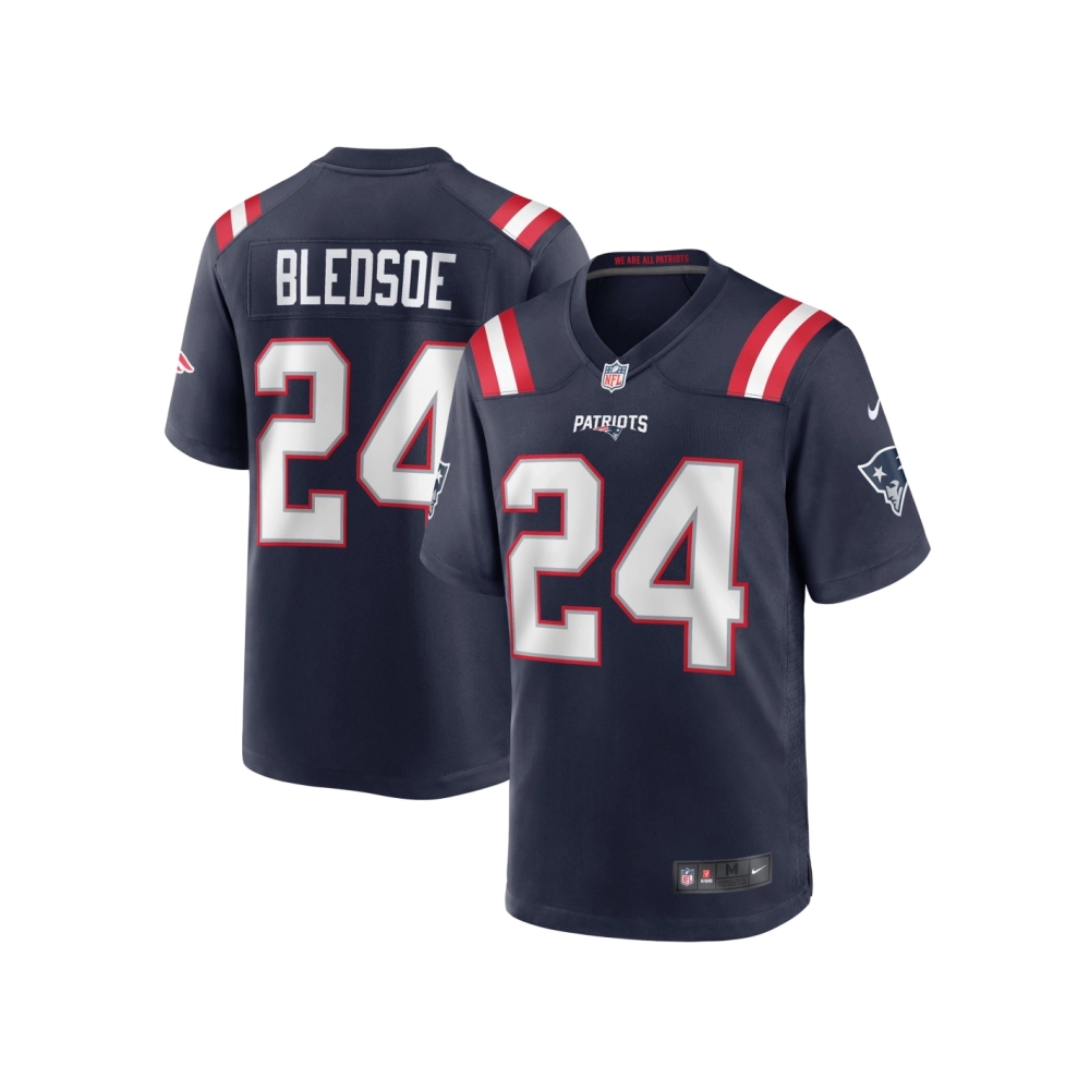 Mens New England Patriots Joshuah Bledsoe Navy Game Player Jersey