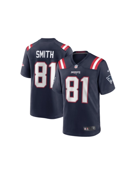 Mens New England Patriots Jonnu Smith Navy Game Jersey