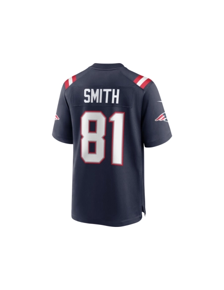 Mens New England Patriots Jonnu Smith Navy Game Jersey