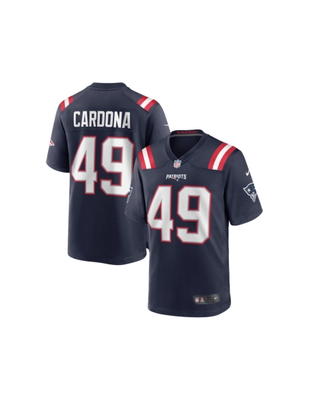Mens New England Patriots Joe Cardona Navy Game Jersey