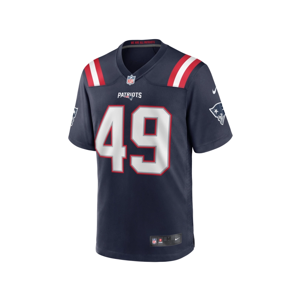 Mens New England Patriots Joe Cardona Navy Game Jersey