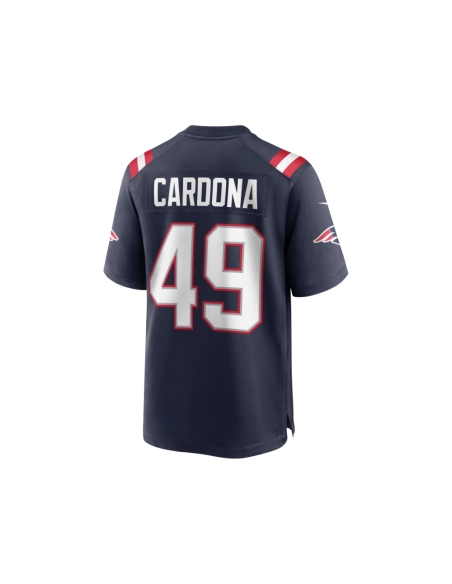 Mens New England Patriots Joe Cardona Navy Game Jersey