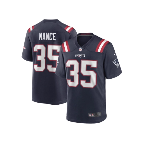 Mens New England Patriots Jim Nance Navy Retired Player Jersey