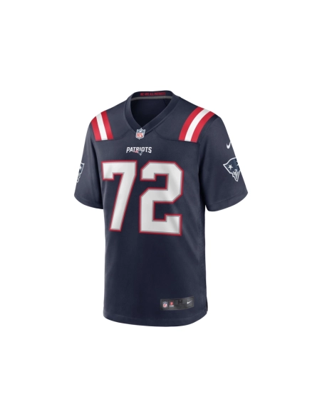 Mens New England Patriots Jeremiah Pharms Jr. Navy Game Player Jersey