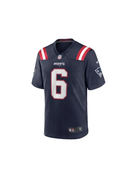 Mens New England Patriots Javon Baker Navy Team Game Jersey