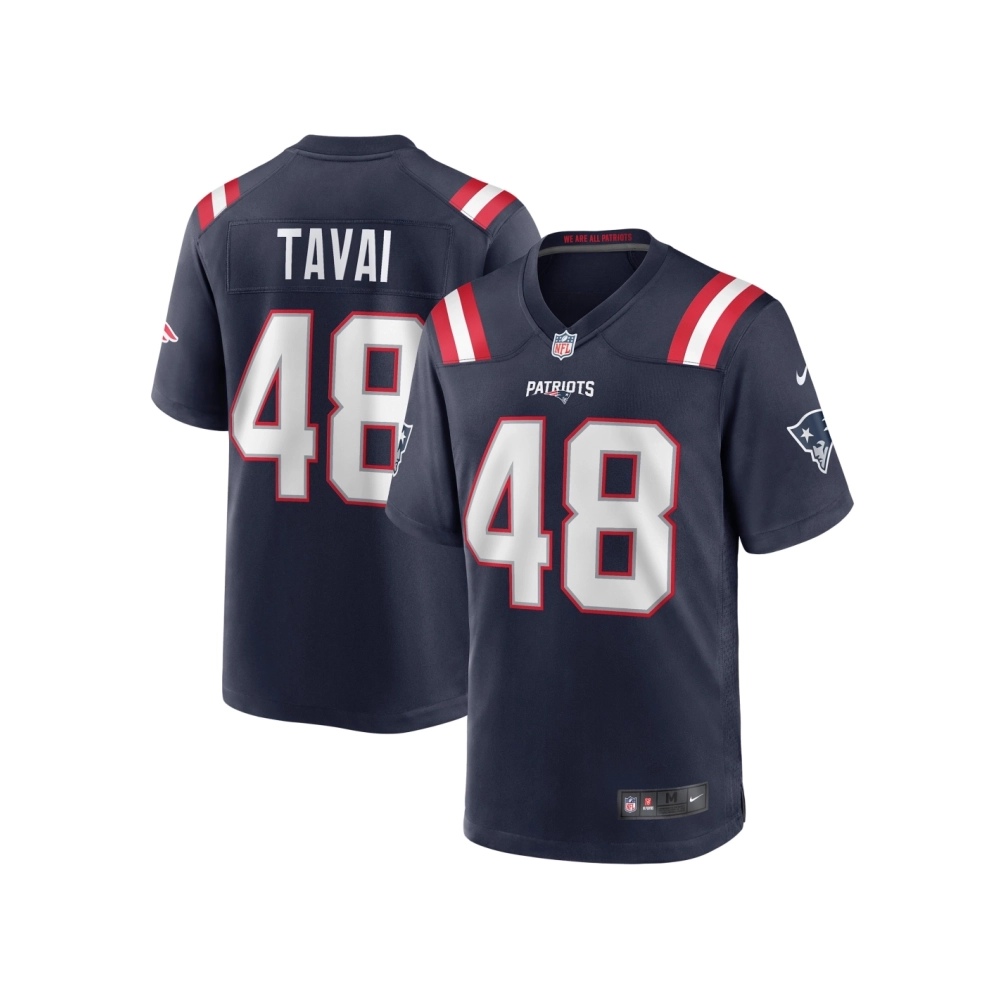 Mens New England Patriots Jahlani Tavai Navy Game Player Jersey