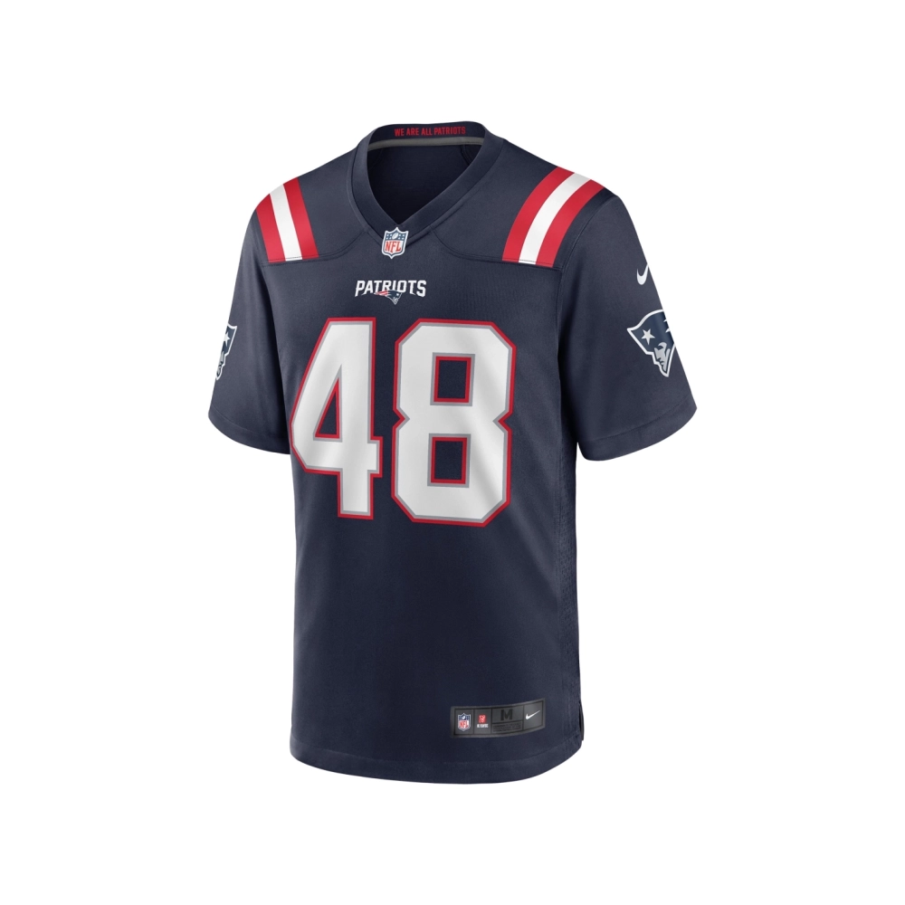 Mens New England Patriots Jahlani Tavai Navy Game Player Jersey