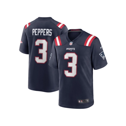 Mens New England Patriots Jabrill Peppers Navy Game Jersey