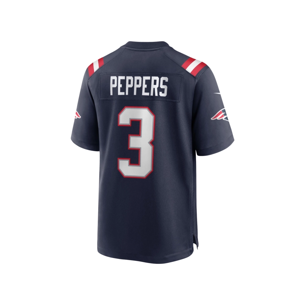 Mens New England Patriots Jabrill Peppers Navy Game Jersey